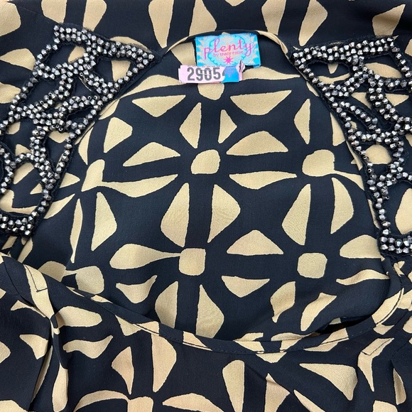 Plenty by Tracy Reese Silk Beaded Geometric Print dress - Picture 10 of 10